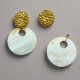 Holbox XL Earrings with Mother of Pearl Stone