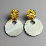 Holbox XL Earrings with Mother of Pearl Stone