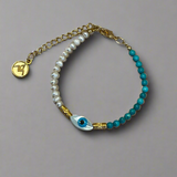 Pulsera Perlas y Turquesas