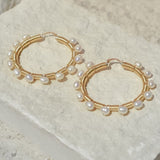 XL Pearl Hoop CJ32