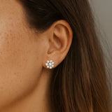 Aretes Flower Pearl