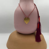 Collar Trenza Hilos Corazón