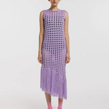 Vestido Mesh Flecos