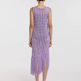 Vestido Mesh Flecos