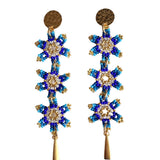 Aretes tres flores