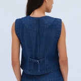 Chaleco Framboyan Corto Denim