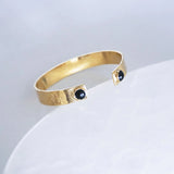 Brazalete Doble Piedra - Ónix
