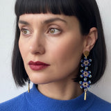 Aretes tres flores