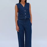 Chaleco Framboyan Corto Denim