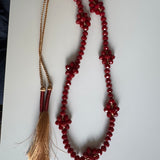 Collar Flores en Cristales