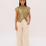 Pantalón Ahuehuete Mezclilla Crudo