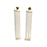 Aretes Stud Chain