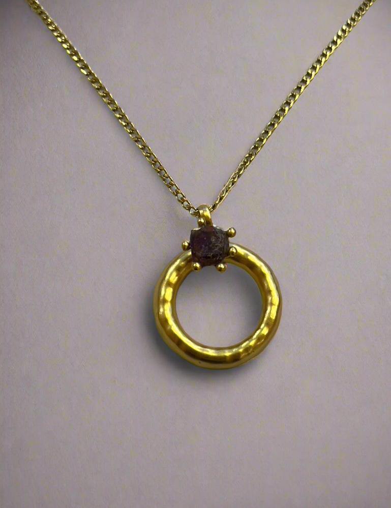 Collar Donut Piedra Mediano