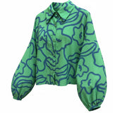 Camisa Manga Globo - Sabia Flor