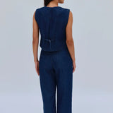 Chaleco Framboyan Corto Denim