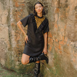 Vestido Libaana Negro/Dorado