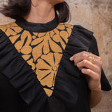 Vestido Libaana Negro/Dorado