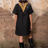 Vestido Libaana Negro/Dorado