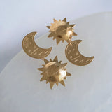 Sun and Moon Earrings