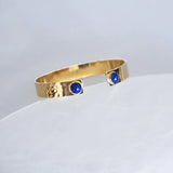 Brazalete Doble Piedra Lapislázuli