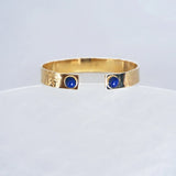 Brazalete Doble Piedra Lapislázuli