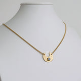 Collar Media Luna Mini Madre Perla