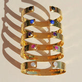 Brazalete Doble Piedra Lapislázuli