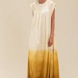 Maxi Vestido Tie Dye Amarillo