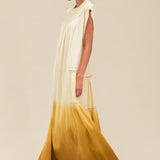 Maxi Vestido Tie Dye Amarillo