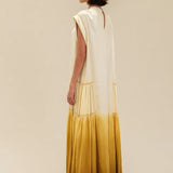 Maxi Vestido Tie Dye Amarillo
