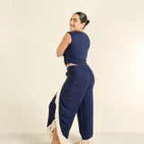 Pantalón Sante Azul/Beige