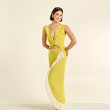 Pareo Delos Verde/Beige